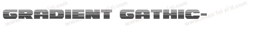 gradient gathic字体转换